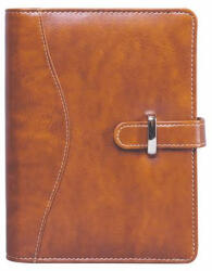 SATURNUS Kalendárium, gyűrűs, betétlapokkal, "L", műbőr, SATURNUS, "437", világosbarna (26SL437-007) - bestoffice