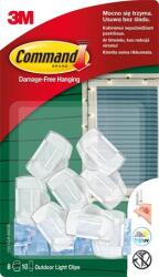 3M SCOTCH Kábelvezető akasztó, ragasztócsíkkal, 8 db, 3M SCOTCH "Command (U3M17017CLRAW)
