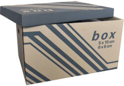 Fornax Archiváló konténer karton doboz fedeles 52x35x30cm, külön záródó levehető fedéllel Fornax (000010951) - iroszer24