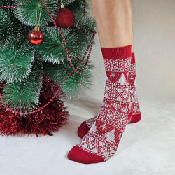 Aura Via Mikulásos-Karácsonyi női kötött zokni 38-41 101760