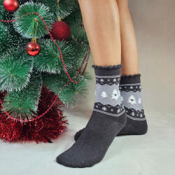Aura Via Mikulásos-Karácsonyi női gyapjú zokni 35-38 101711
