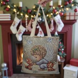 Karácsonyi angyalkás vászontáska 101822