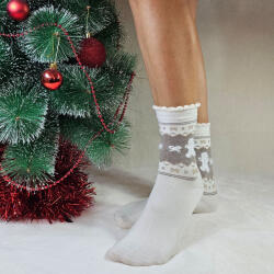 Aura Via Mikulásos-Karácsonyi mézis női gyapjú zokni 35-38 101696