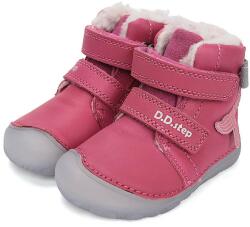 D. D. Step Melegbéléses, "mezítlábas"valódi bőr D. D. step kislány gyerekcipő, floureszkáló talppal