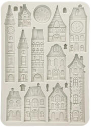  Szilikon öntőforma A5 - Gear up for Christmas cozy houses - papelito