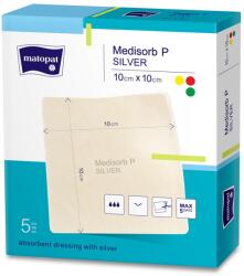 Matopat Medisorb P SILVER ezüstkötszer, 5 db 10x10cm