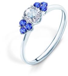 SAVICKI Inel de logodnă Fairytale: aur alb, safir alb - savicki - 5 611,00 RON