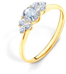 SAVICKI Inel de logodnă Fairytale: aur, safir alb - savicki - 5 882,00 RON