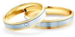 SAVICKI Verighete: aur bicolor, plate, 4 mm - savicki - 9 148,00 RON