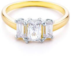 SAVICKI Inel de logodnă SAVICKI: aur bicolor, cu zirconiu - savicki - 3 870,00 RON