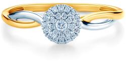 SAVICKI Inel de logodnă SAVICKI: aur bicolor, diamante - savicki - 4 229,00 RON