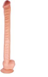 STD Dildo Realist The Great cu Ventuza, PVC, Natural, 42 cm Dildo