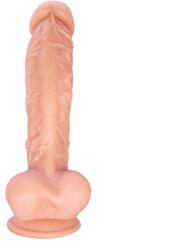 STD Dildo Realist Fabio cu Ventuza la Baza, TPE Premium, Natural, 25.7 cm Dildo
