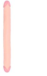 STD Dildo Dublu Realist, PVC, Natural, 46 cm Dildo