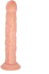 STD Dildo Realist Tim cu Ventuza la Baza, TPE Premium, Natural, 25 cm Dildo