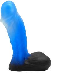 Guilty Toys Dildo Realist Ocean Wave, Silicon Lichid, Albastru, 16.5 cm, Guilty Toys Dildo