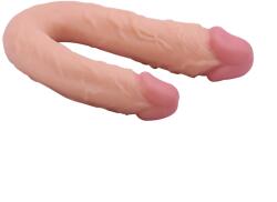 STD Dildo Dublu Realist Tommy, PVC, Natural, 21.5 cm Dildo
