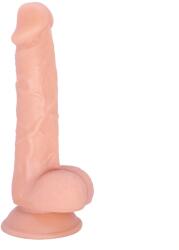 STD Dildo Realist Evan cu Ventuza la Baza, TPE Premium, Natural, 18.8 cm, Guilty Toys Dildo