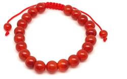 R. M. ékszer Karneol csúszócsomós golyó karkötő 8-9 mm (060230)