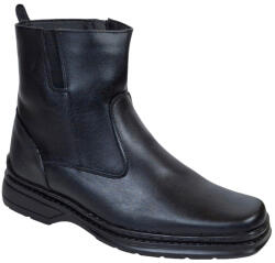 Lucianis Style Ghete barbati, din piele naturala, model casual, inchidere cu fermoar, imblanite, calapod lat - 4013N, marimea 41