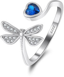 BeSpecial Inel argint 925 placat cu rodiu cu zirconiu safir (IRR19)