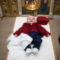 Ie Traditionala Kids Costum elegant baieti David a, grena bleumarin