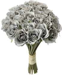 Clayre & Eef Buchet Trandafiri artificiali gri 20x16x30 cm (6PL0392G)