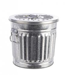 Bizzotto Cos gunoi zinc argintiu London 22x18.5x21.5 cm (0152112deco) Cos de gunoi