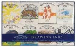Winsor & Newton Set cerneală de desen 8x14ml Colecția William Winsor & Newton