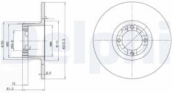 DELPHI Disc frana DELPHI BG2081 (BG2081) - fixbox
