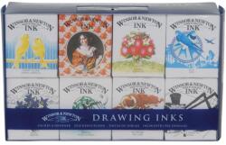 Winsor & Newton Set cerneală de desen 8x14ml colecția Henry Winsor & Newton