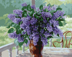 iPicasso Set pictura pe numere, cu sasiu, Liliac, 40x50 cm (PC4050163)
