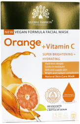 Sofine Masca Faciala Portocala + Vitamina C, Iluminatoare si Hidratanta, 25 ml, 10 bucati Masca de fata