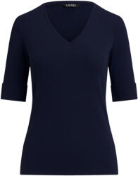 Ralph Lauren Bluză V Judy-Elbow Sleeve 200815843010 410 navy