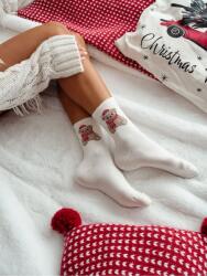 Milena 1283-031 Karácsonyi Mackós Zokni 37-41