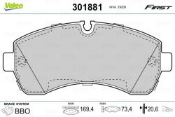 VALEO Set placute frana VALEO 301881 (301881)