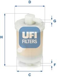 UFI filtru combustibil UFI 31.017. 01 (31.017.01) - automobilus