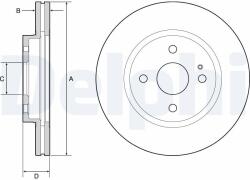 DELPHI Disc frana DELPHI BG4942C (BG4942C) - automobilus