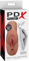 Pipedream Perfect Pussy Double Stroker Tan