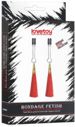 Lovetoy Glamor Tassel Nipple Clamp Red - primestars