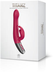 NMC Titanz 8.5" Silicone Rechargeable Vibrator In Pink - primestars