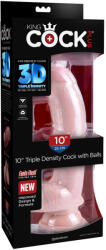 Pipedream 10" Triple Density Fat Cock with Balls Light