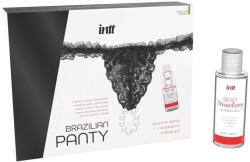 Intt Black Brazilian Panty + Slinding Gel - primestars
