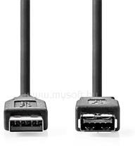 Nedis CCGL61010BK20 USB3.2 toldó / hosszabító kábel, USB 3.2 Gen 1, USB A dugó, USB-A aljzat, 5 Gbps, hossz: 2m (CCGL61010BK20) (CCGL61010BK20) - mysoft