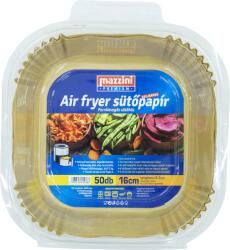 Mazzini Prémium sütőpapír 50db Air Fryer szögletes 16cm