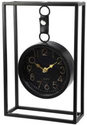 Koopman Asztali óra, Koopman, modern, fém és üveg, fekete, 20x31cm (KO996174/ALL)