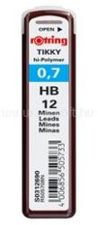 rOtring 0, 7mm HB 12db-os nyomósirón betét (NRR0312690) (NRR0312690)