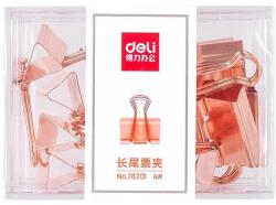 Deli Bindercsipesz 25 mm Deli Rose Gold Deli 78201 12 db