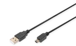 ASSMANN Adatkábel USB2.0 DIGITUS A/miniUSB B 1m (MEN-R1-248605)