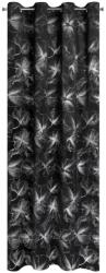 Eurofirany Stella bársony sötétítő függöny Fekete/ezüst 140x250 cm (388312)